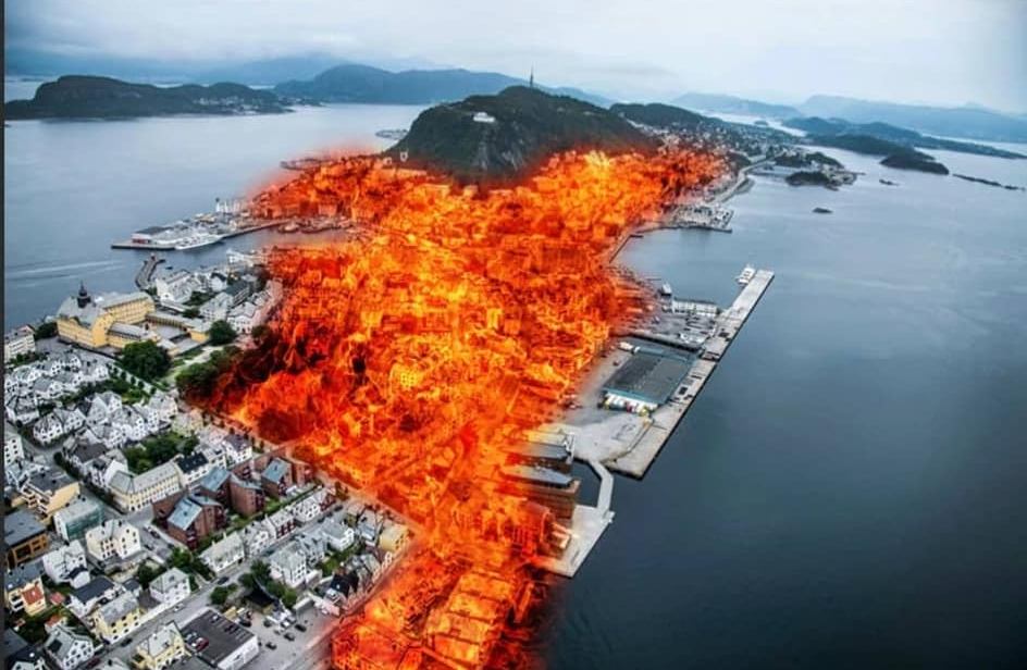 Ålesund burning